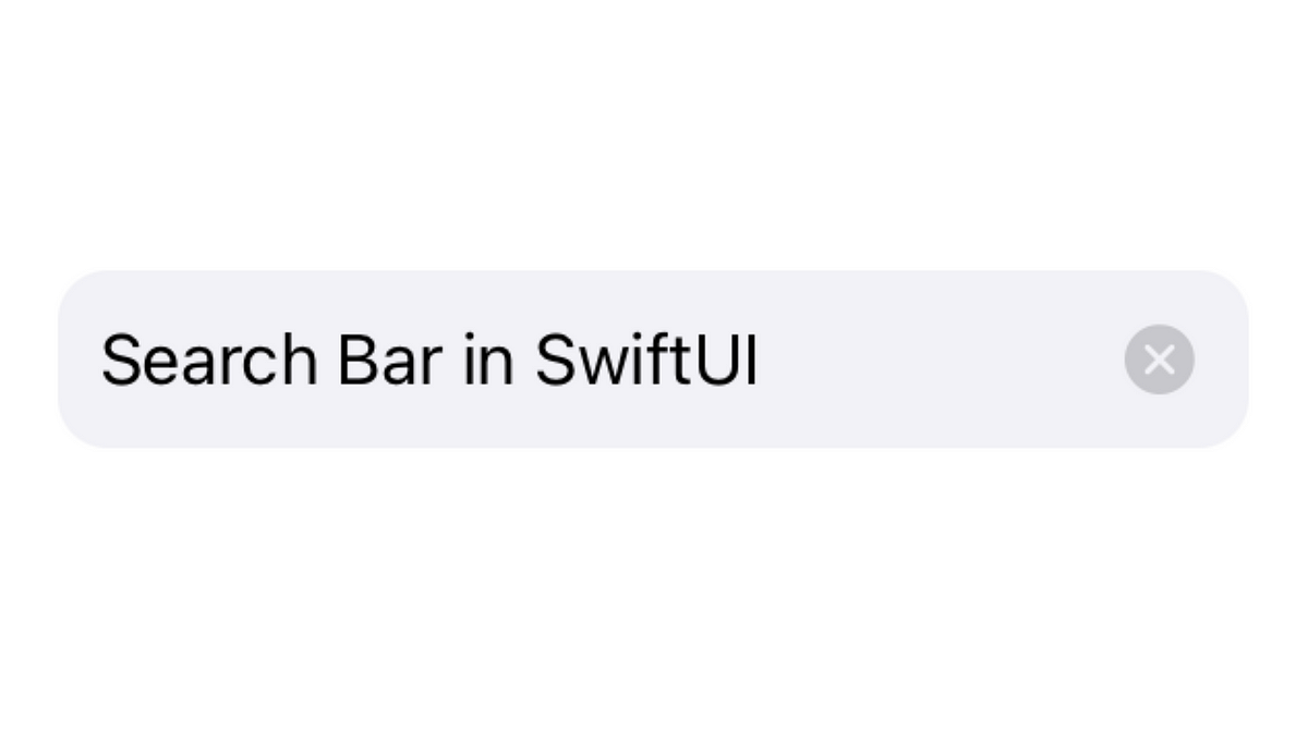 Create an iOS-styled Search Bar in SwiftUI
