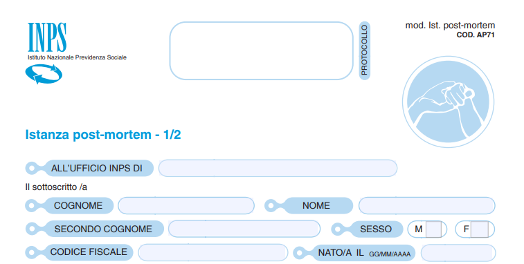 Istanza post — mortem di riconoscimento della invalidità civile