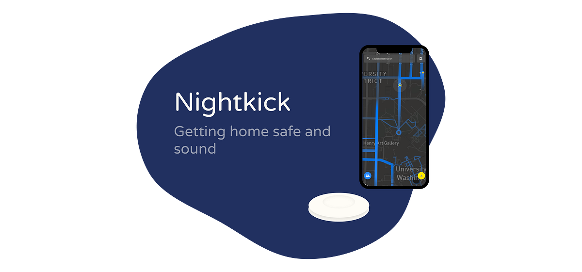 Nightkick A mobile app and modular wearable to help people feel safer