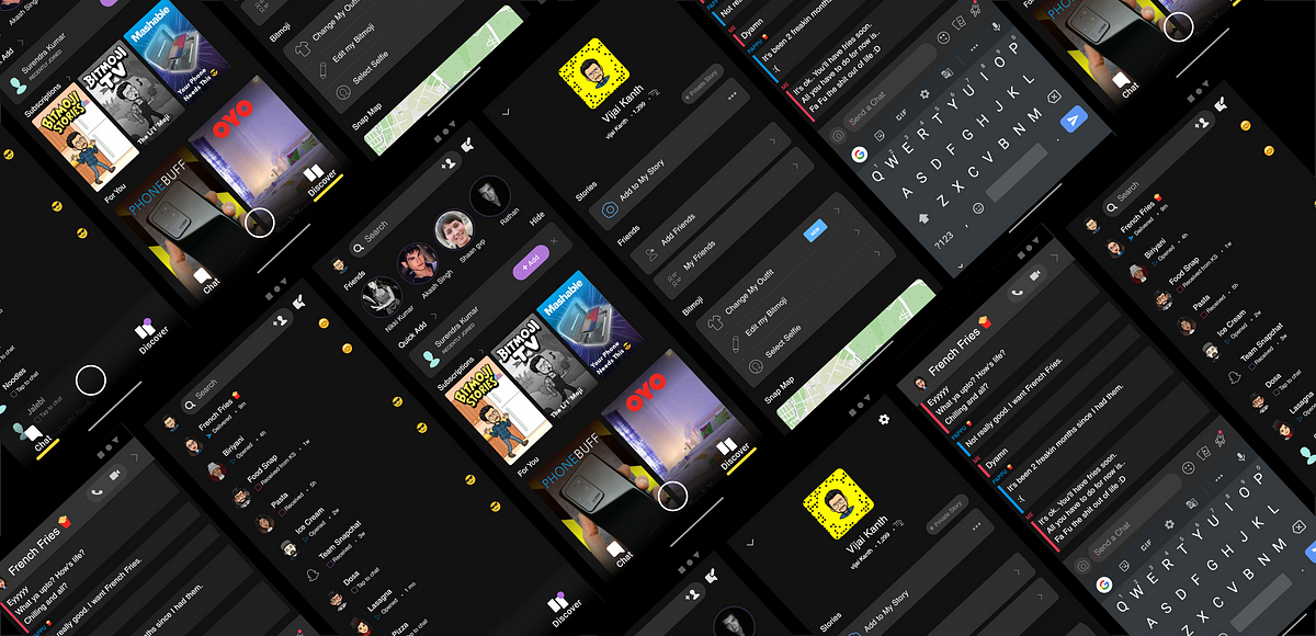 Material Dark 101 and Designing Snapchat Dark Mode | by ...