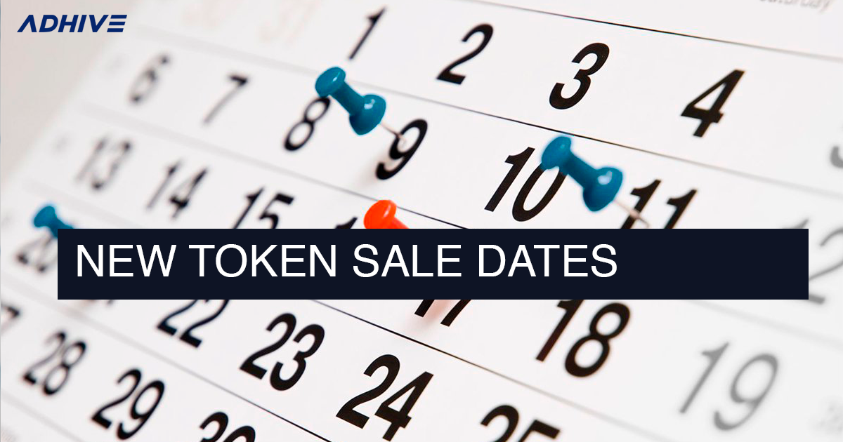 New Token Sale Dates. Token Sale Phase 1 starts on 28th of… by AdHive