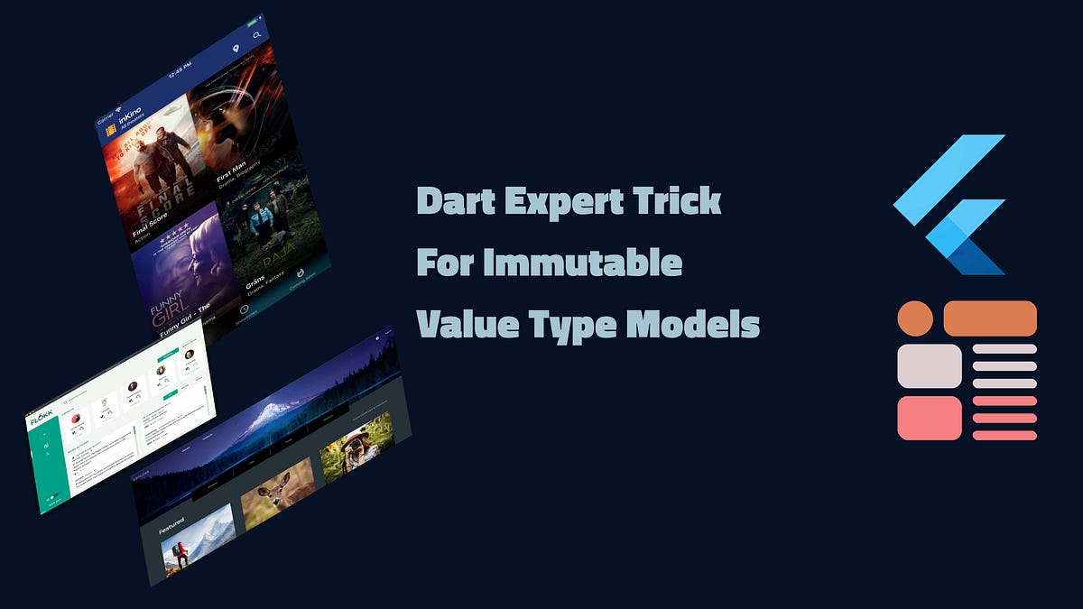 Dart Expert Trick For Immutable Value Type Models by Fred Grott Medium