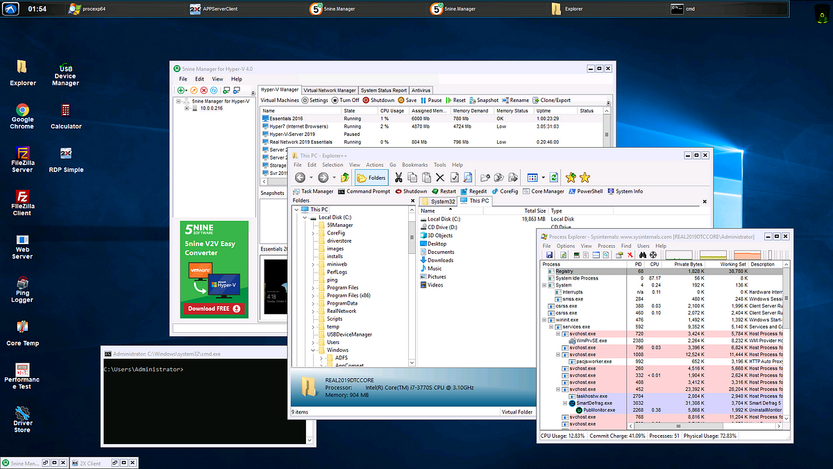 Adding GUI-Based Capabilities to Windows Server Core. Transformation to a  Full-Scale GUI-Based Workstation! For Windows Server Standard, Datacenter &  Hyper-V. MiniShell, SysInternals, 5Nine, WinRar & More | by Real Network  Labs