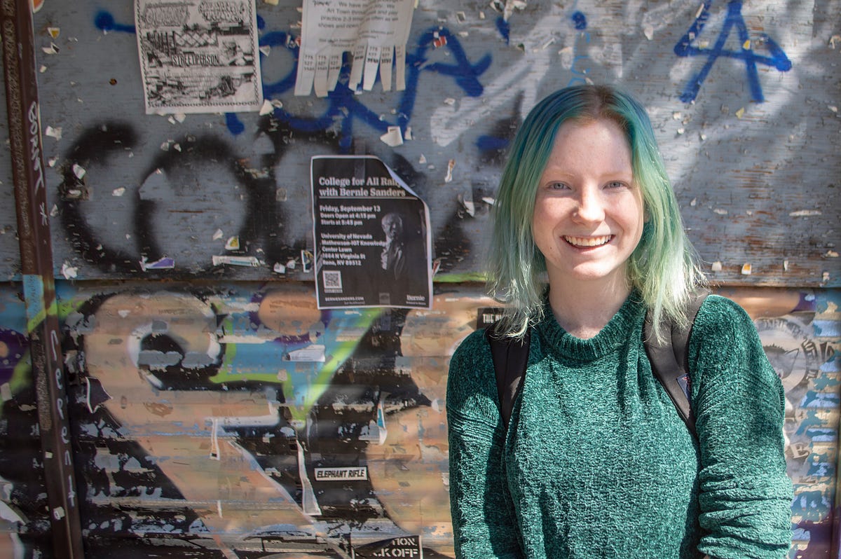 Kira Brin Feeling Free in Reno. “I was working a job where I couldn’t… by Robert Quaintance