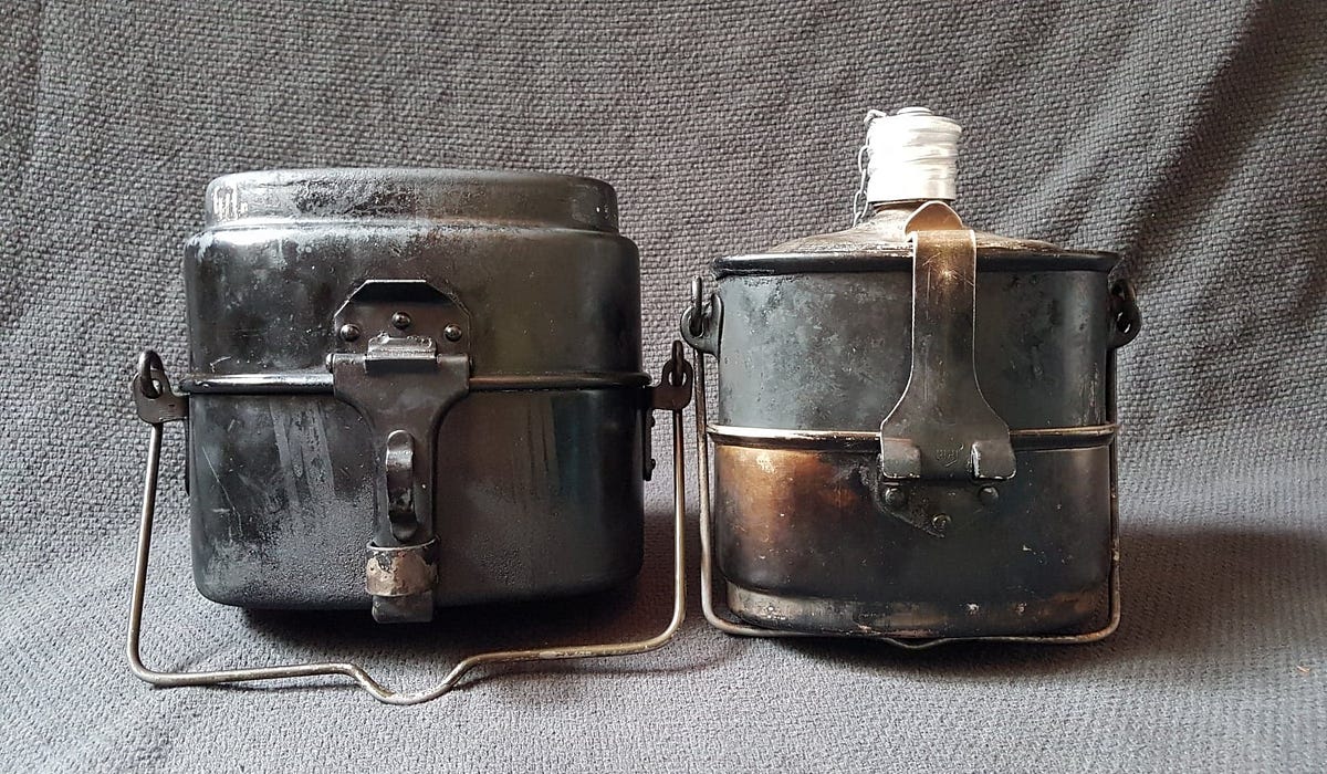 実物 ポーチ付き】ロシア軍空挺部隊飯盒① メスキット キャン