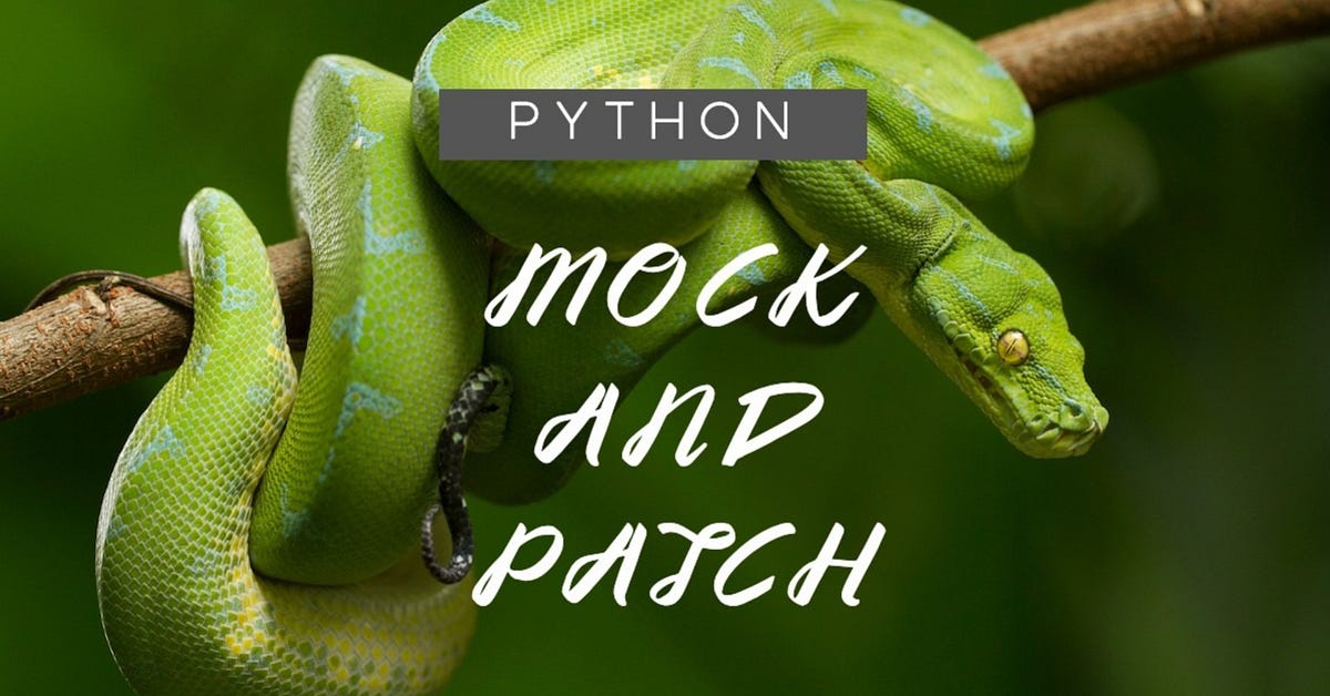 Python Unit Testing: Mock and Patch | by Dilip Singh | DeHaat