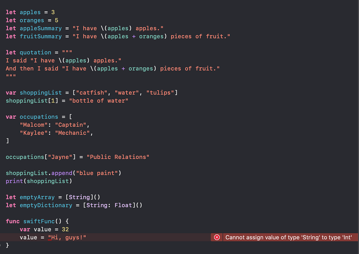 How Does Swift Type Inference Work By Manuel Schulze The Startup Medium