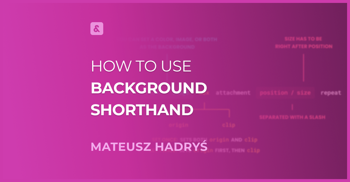 The Fastest Way to Set CSS Backgrounds | by Mateusz Hadryś | The Startup |  Medium