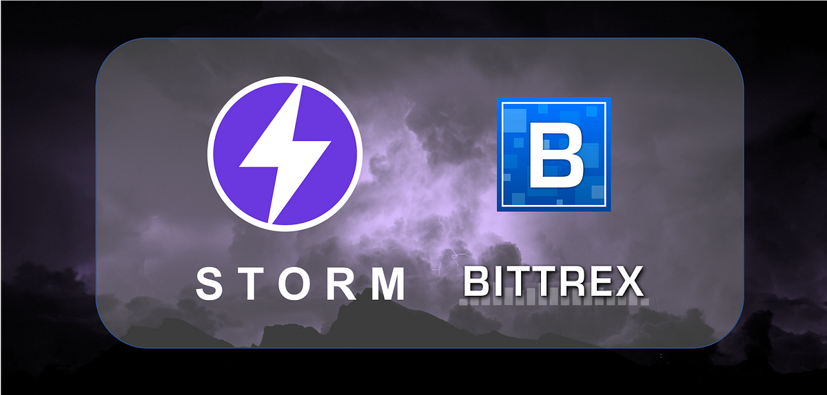 Bittrex Has Listed Storm Bittrex Listing Of Storm Token By Stormx Stormx