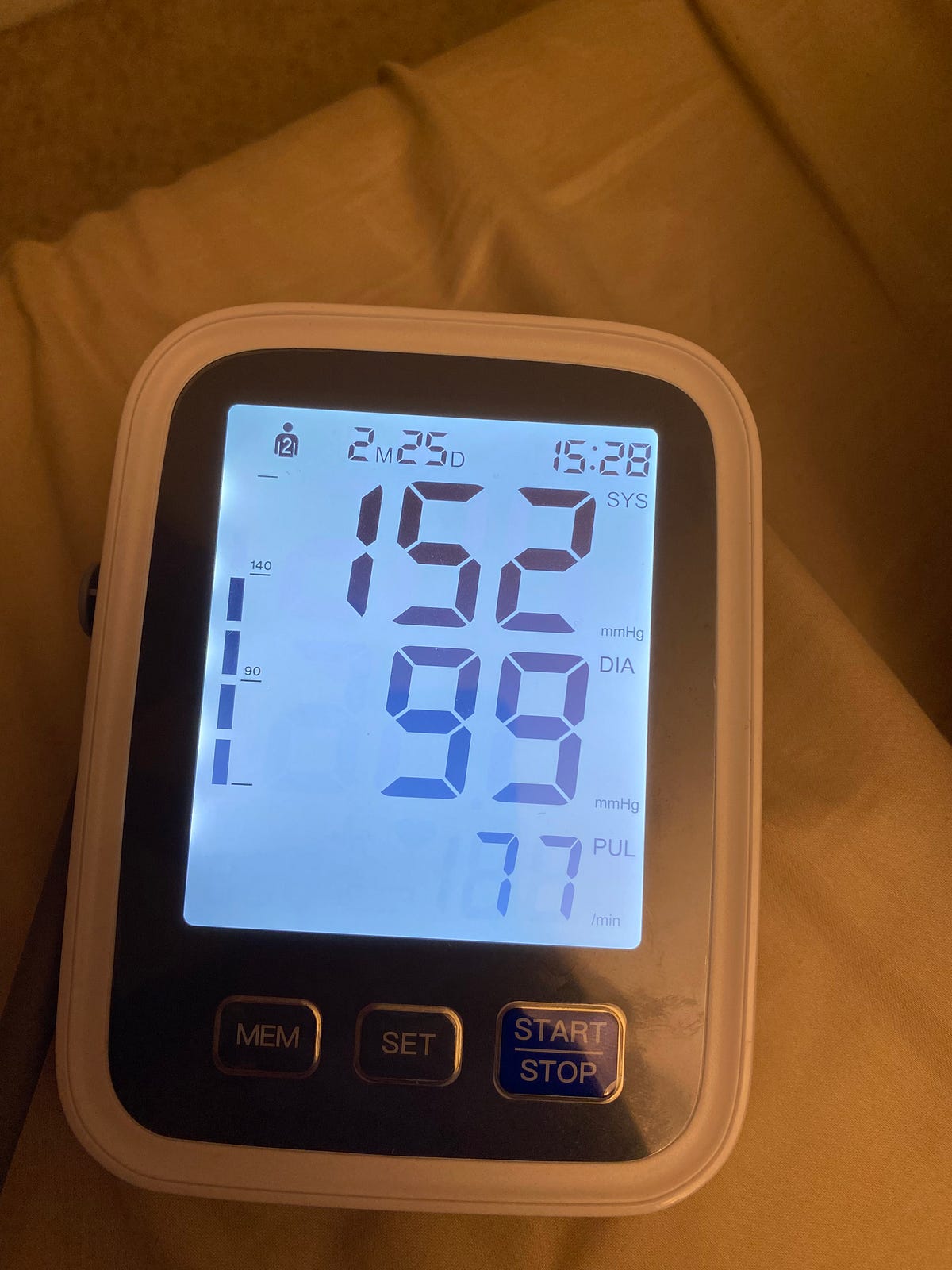 Sick of Being Sick POTS Woes. The author’s blood pressure during… by