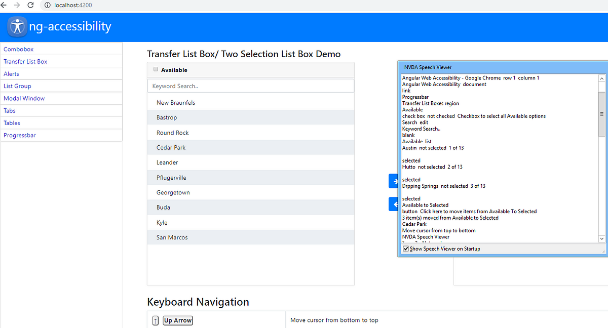 Web Accessibility: Angular Web Component to toggle options between two  Listbox(s) | by Karthik Gotrala | Medium
