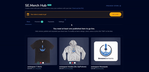 SE.Merch: Introducing item editor 