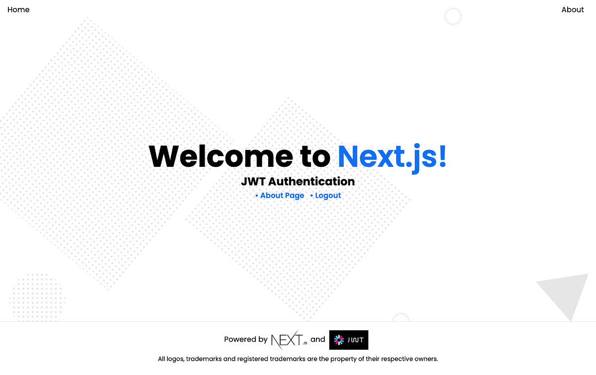 JWT (JSON Web Tokens) User Authentication in Next.js Web Application