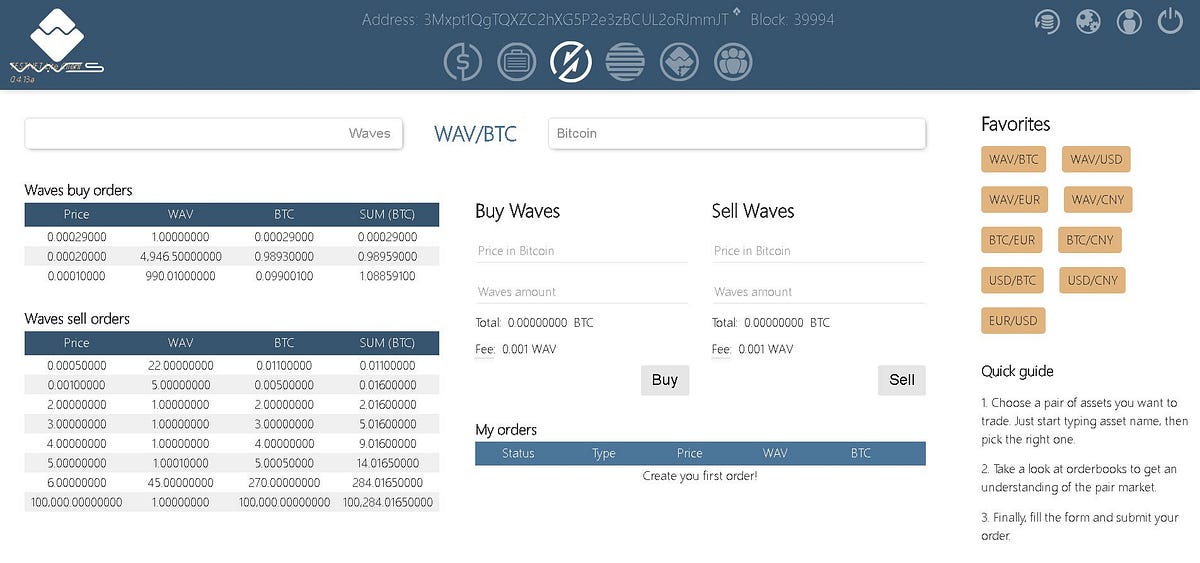 waves exchange blockchain tracker