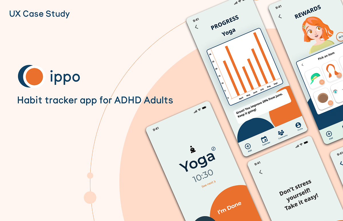 UX Case Study Wellness App Ippo Habit Tracker App For ADHD Adults 