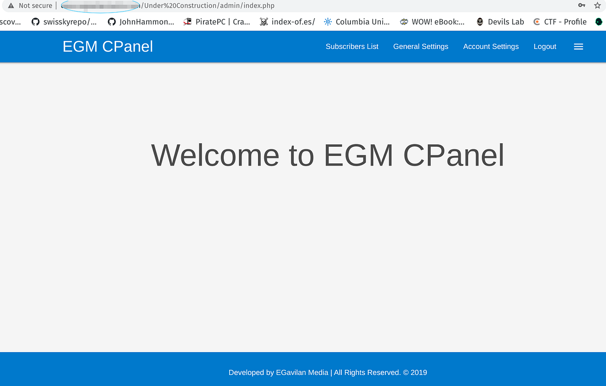 CVE-2020–29472 Under Construction Page with CPanel 1.0 — SQL injection | by  Mayur Parmar | System Weakness