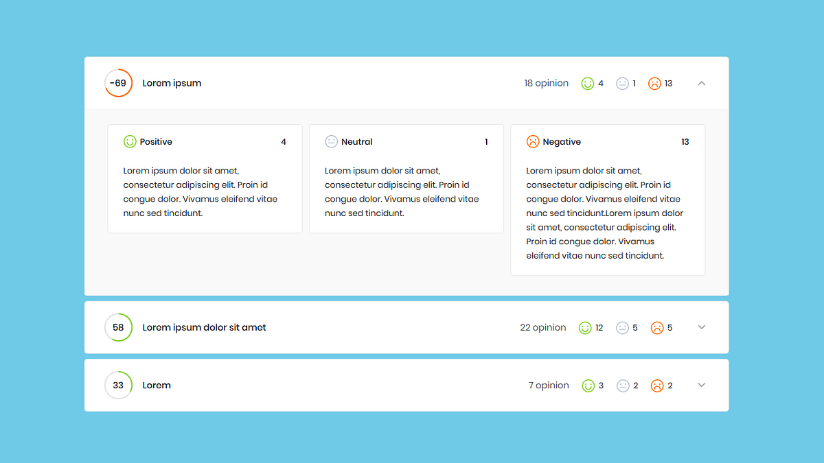 HTML and CSS Accordions. Just some clean accordion examples from… by