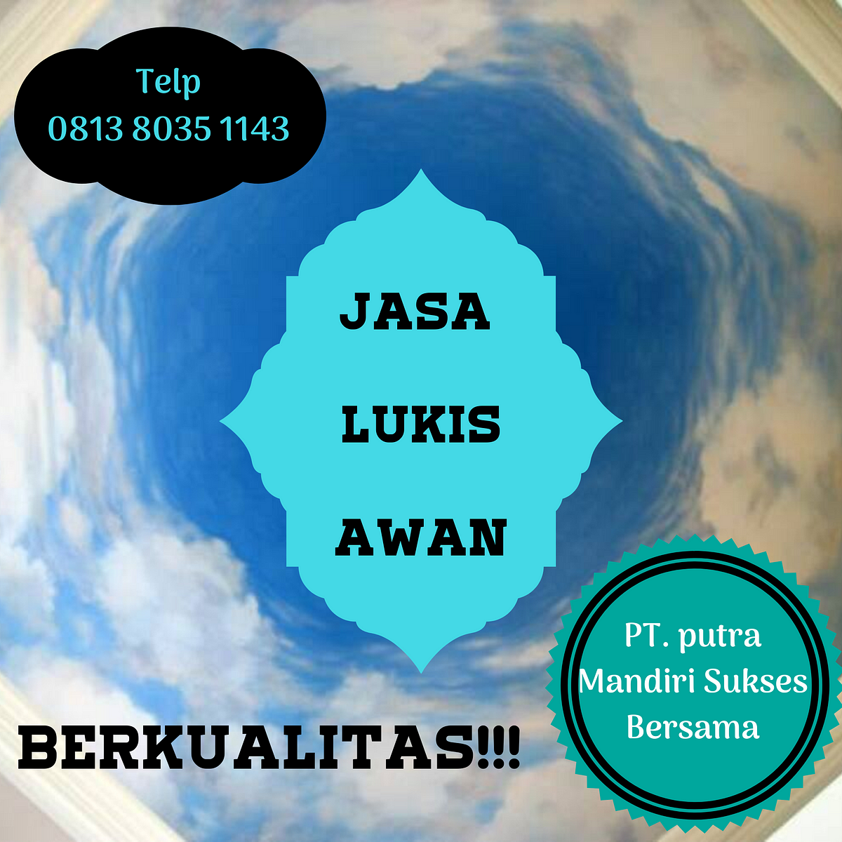 08568503437 Beli Lukisan Awan 3d Bekasi Igo Mural