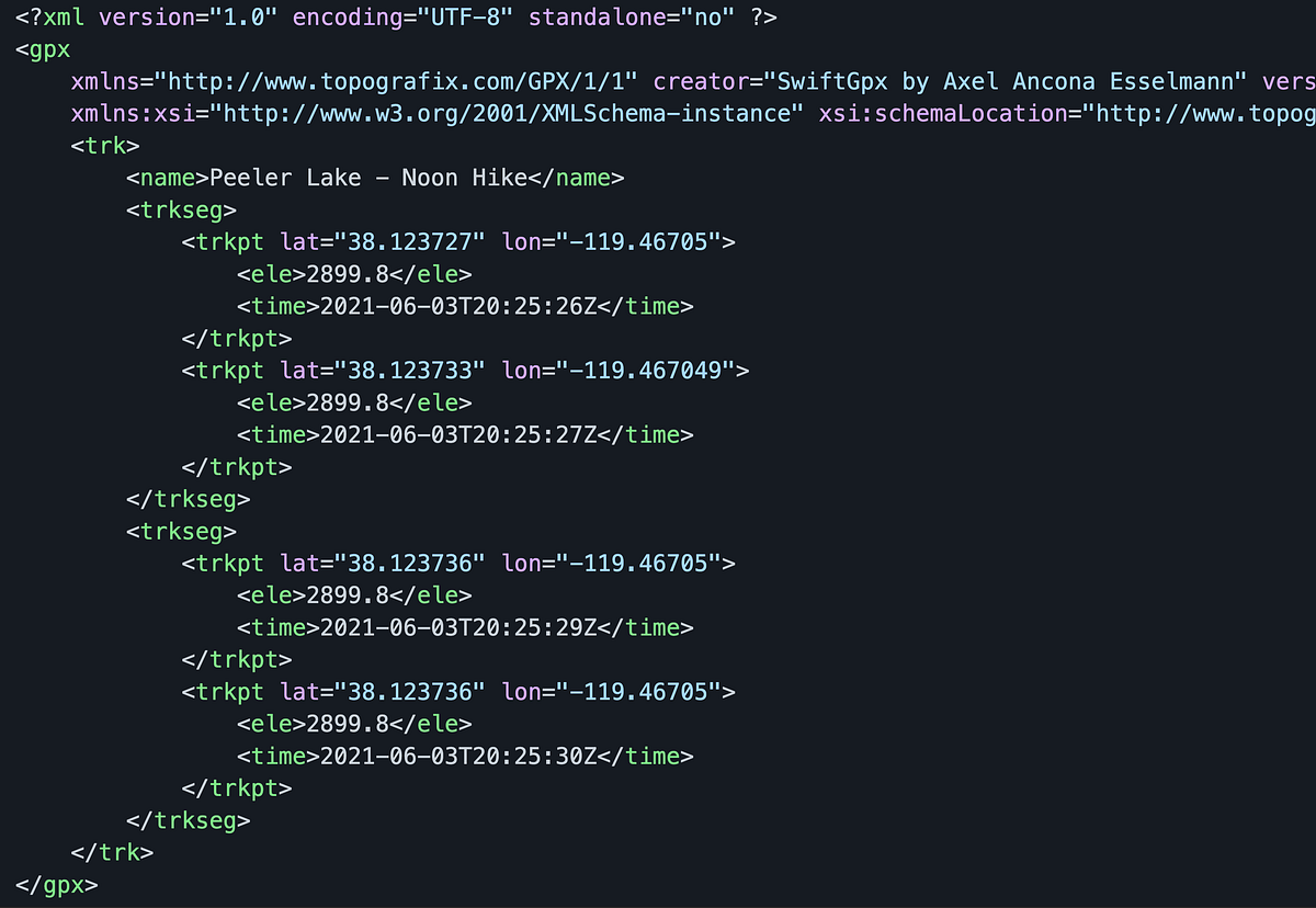 Parsing gpx files with swift using declarative programming by axel ancona esselmann medium