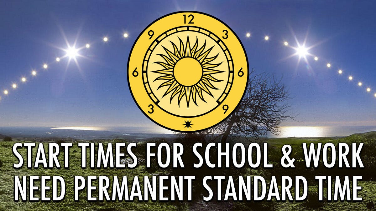 Start Times for School & Work Need Permanent Standard Time by Save