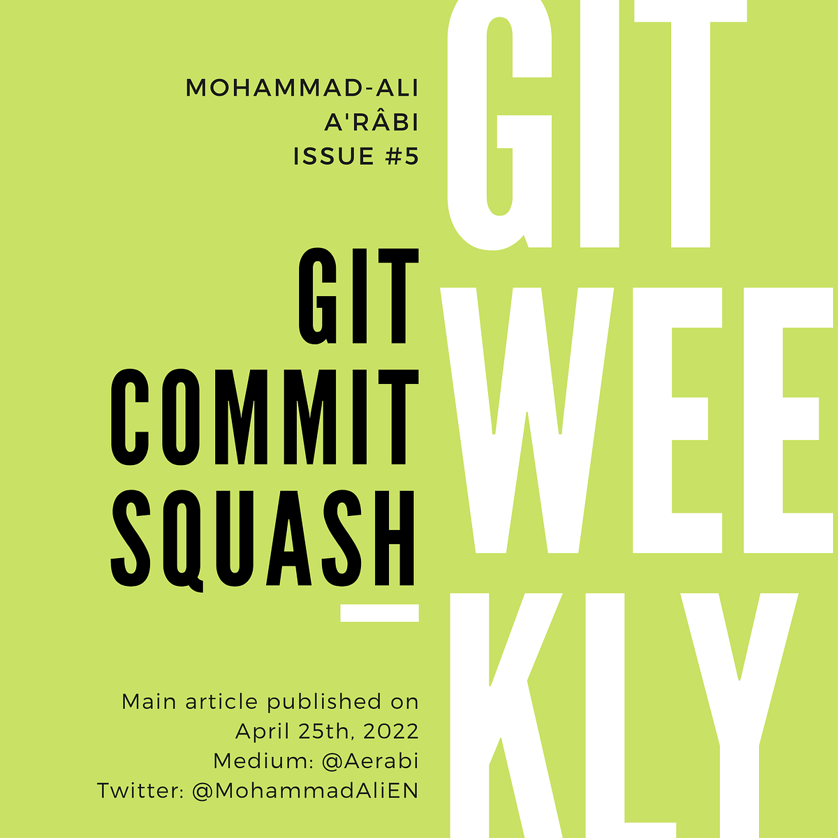 Git Commit Squash. Squashing commits is the act of… by MohammadAli A