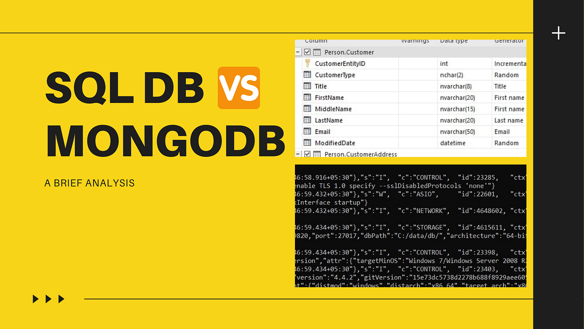 MongoDB vs SQL databases : A Brief Analysis | SRMSCRO
