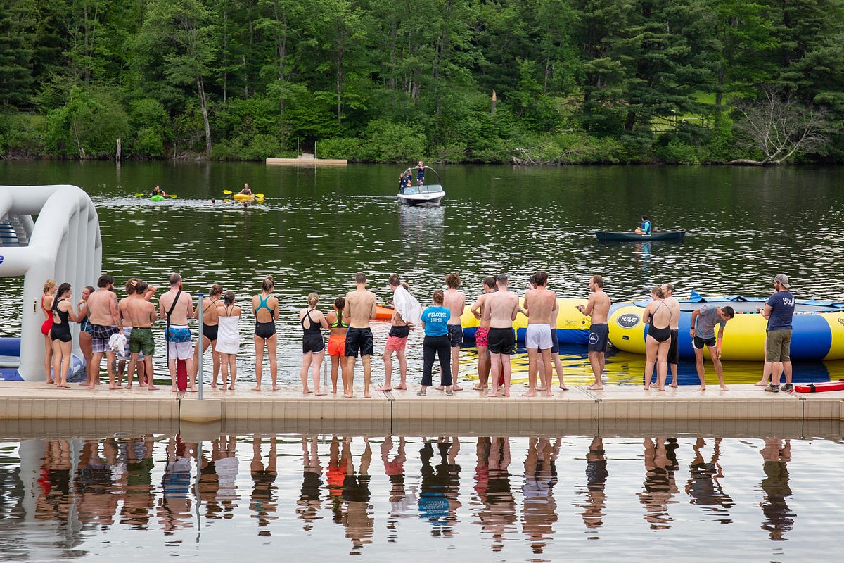The Dock to Dock Swim at IHC. By Tom Kitto | by Camp IHC | Camp IHC