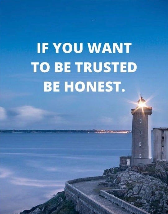 If You Want To Be Trusted Be Honest By Deb Sofield Public Speaker Medium