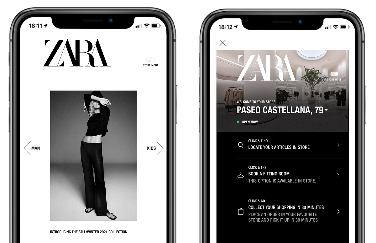 Zara's Store Mode, the ultimate omnichannel experience | by Insights Hunter  | Medium