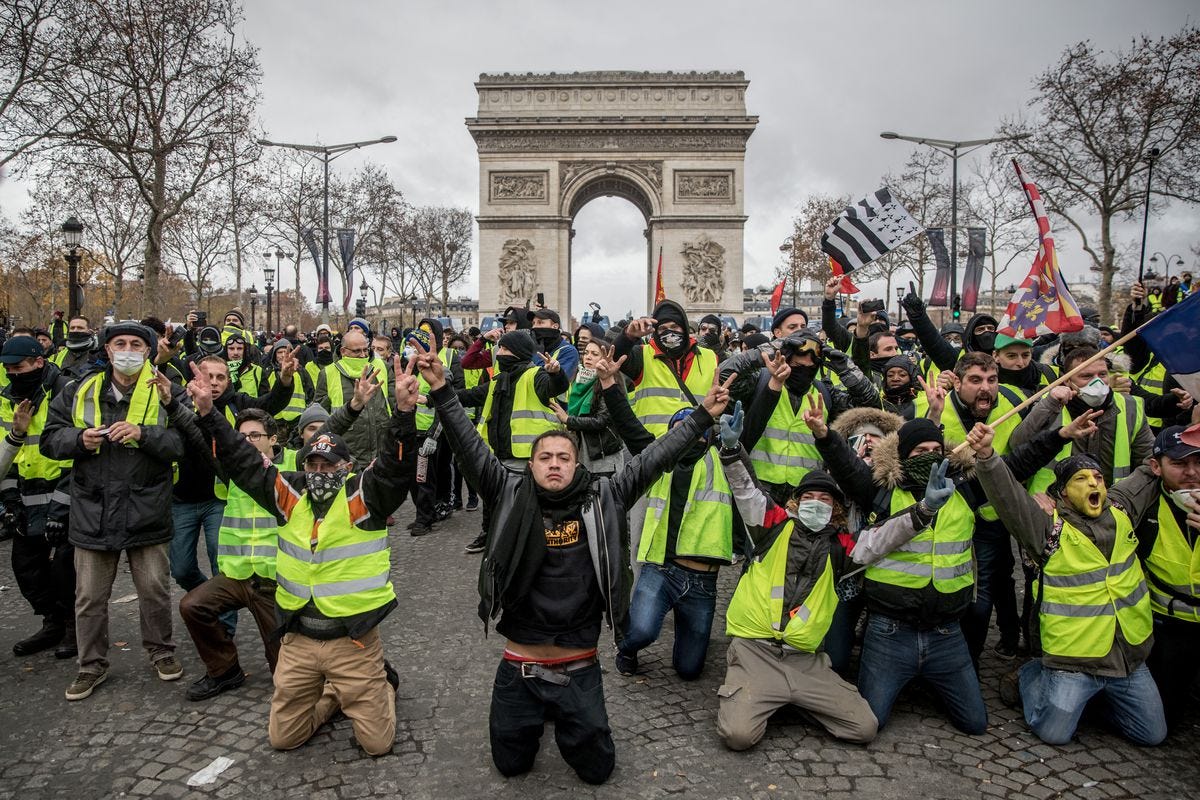 France's Yellow Vests Challenge. by Jean-Louis Gassée | by Jean-Louis  Gassée | Monday Note