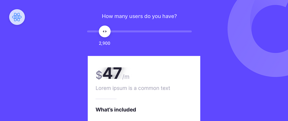 How to build a pricing slider — React by Pasquale Vitiello Cruip Medium