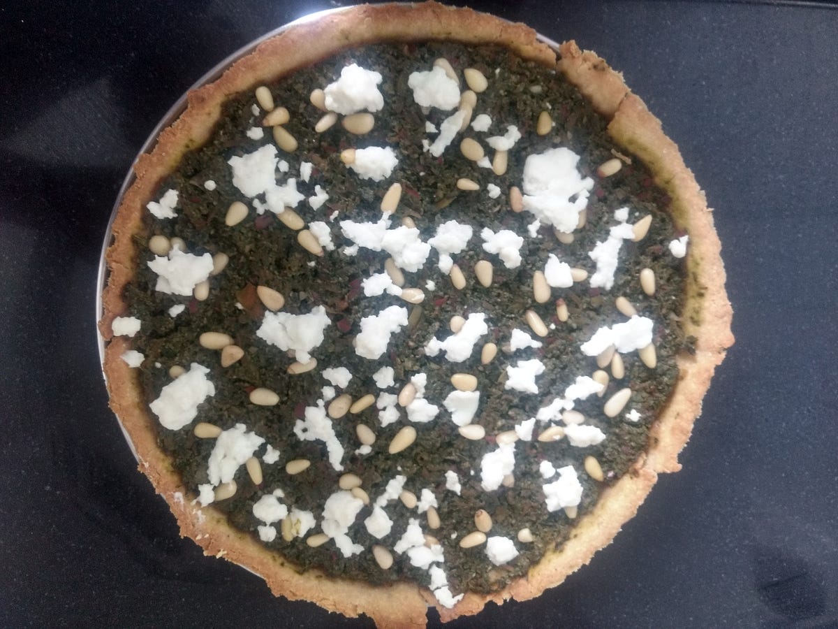 Whole Wheat Savory Tart. SO in a bit to make things healthier… by