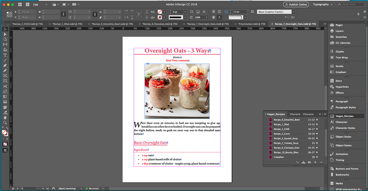 Creating a Reflowable eBook. To create the reflowable version of my