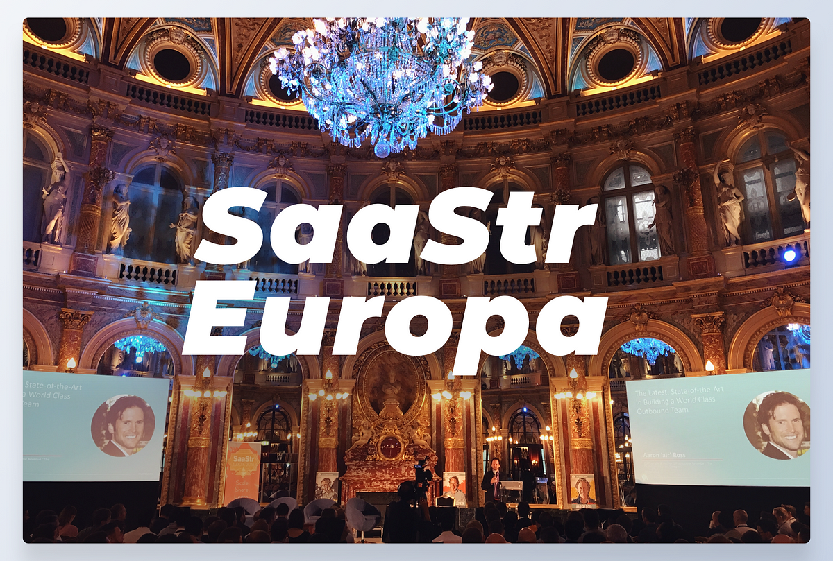 First SaaStr Europa conference. Attendee experience. by Vladimir Polo