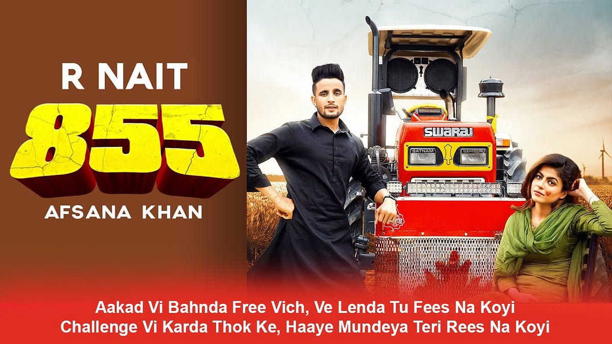855 Lyrics in Hindi — R Nait & Afsana Khan | by Song ...
