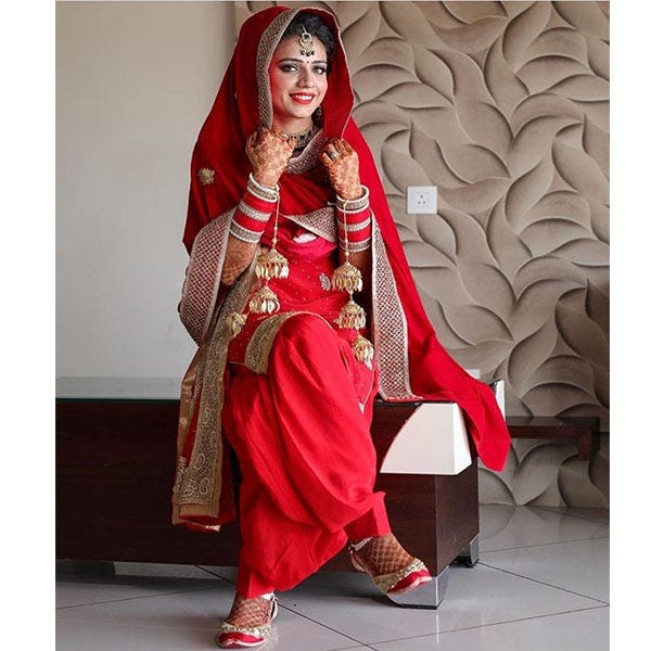 red suit salwar