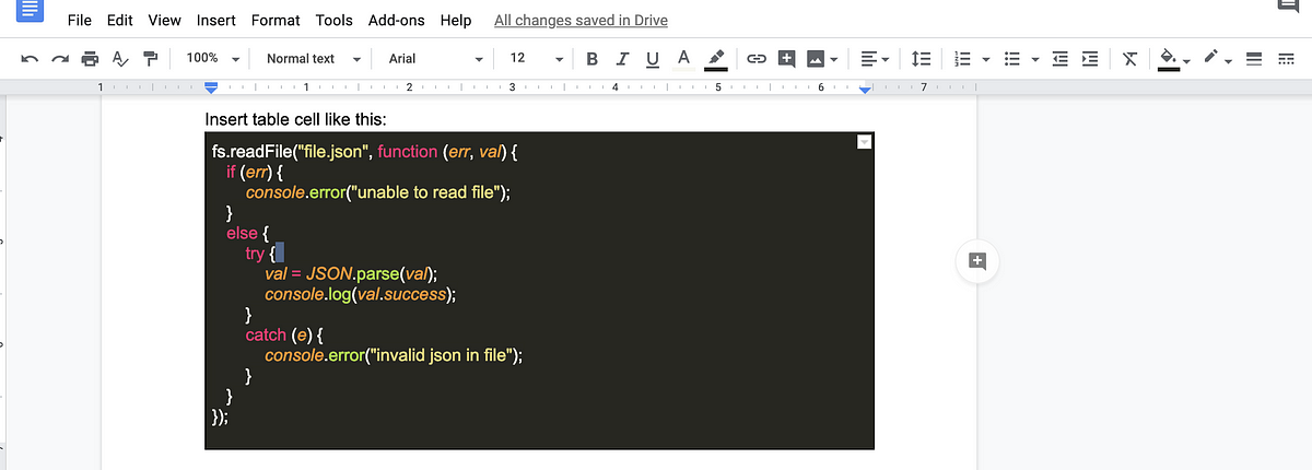 How To Format Code In Google Docs By Shidong Ke Medium