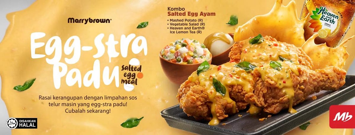 Marrybrown To Entice Malaysians With Egg Citing New Salted Egg Flavour Meals By Siennylovesdrawing Medium