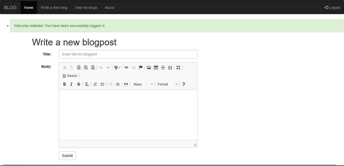 PYTHON FLASK: HOW TO BUILD A BLOG SITE | by Abdulroqeeb Alaro | Sep ...