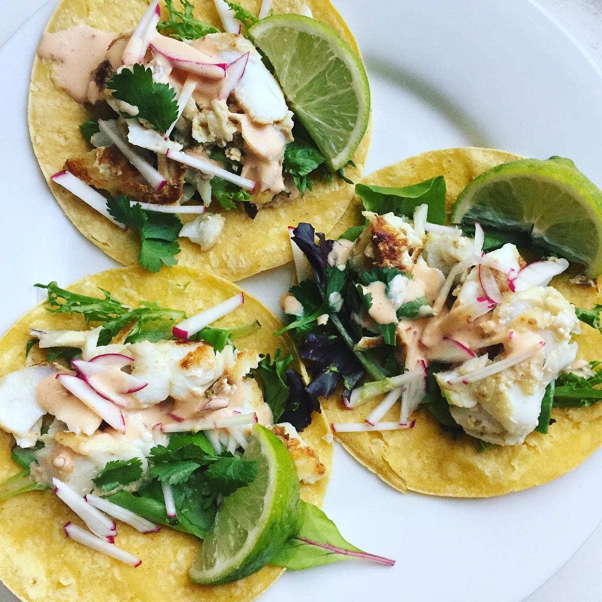 Fish Tacos with Chipotle Lime Crema by Kristin K. madcity eats