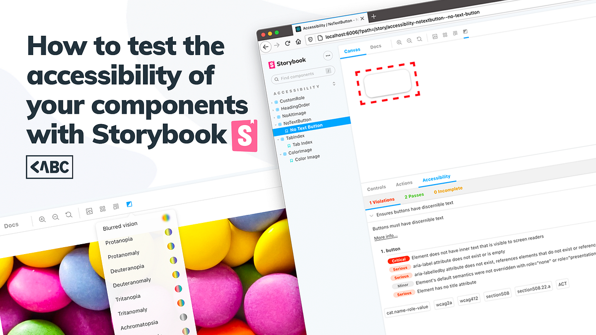How to test the accessibility of your components with Storybook by