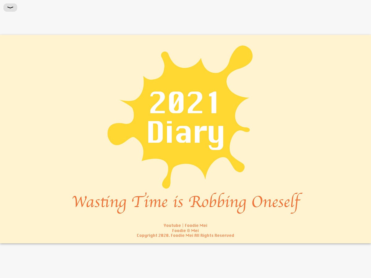 2021 Digital Bullet Journal Template and Stickers Mei Medium