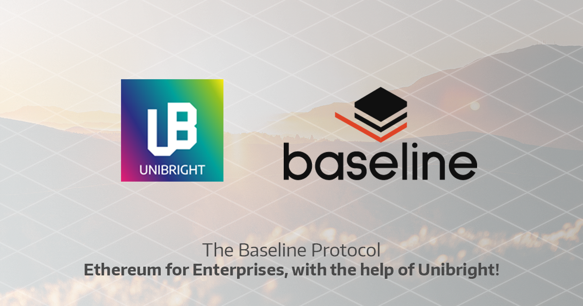 The Baseline Protocol. Ethereum for Enterprises, with the help of Unibright! | by Unibright.io | UnibrightIO | Medium