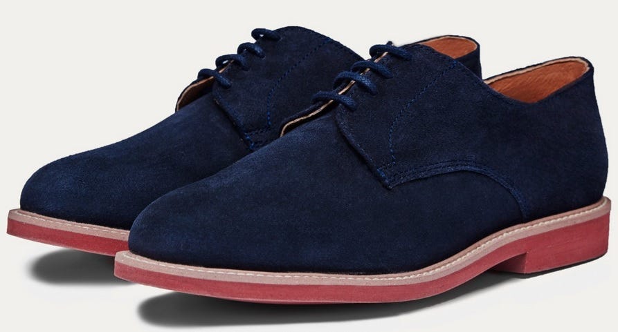 blue suede bucks