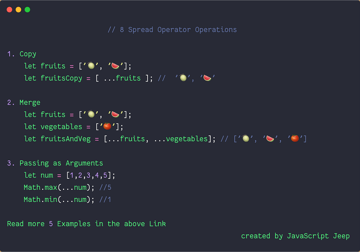 js array spread assignment