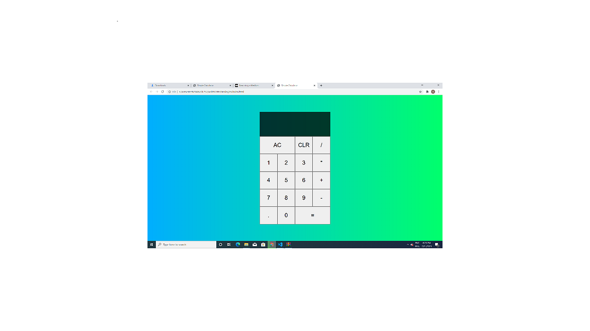 How to design a simple calculator using basic web developing ...