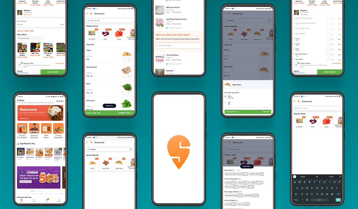 Grocery List Feature for Swiggy — A UX Design Case Study!