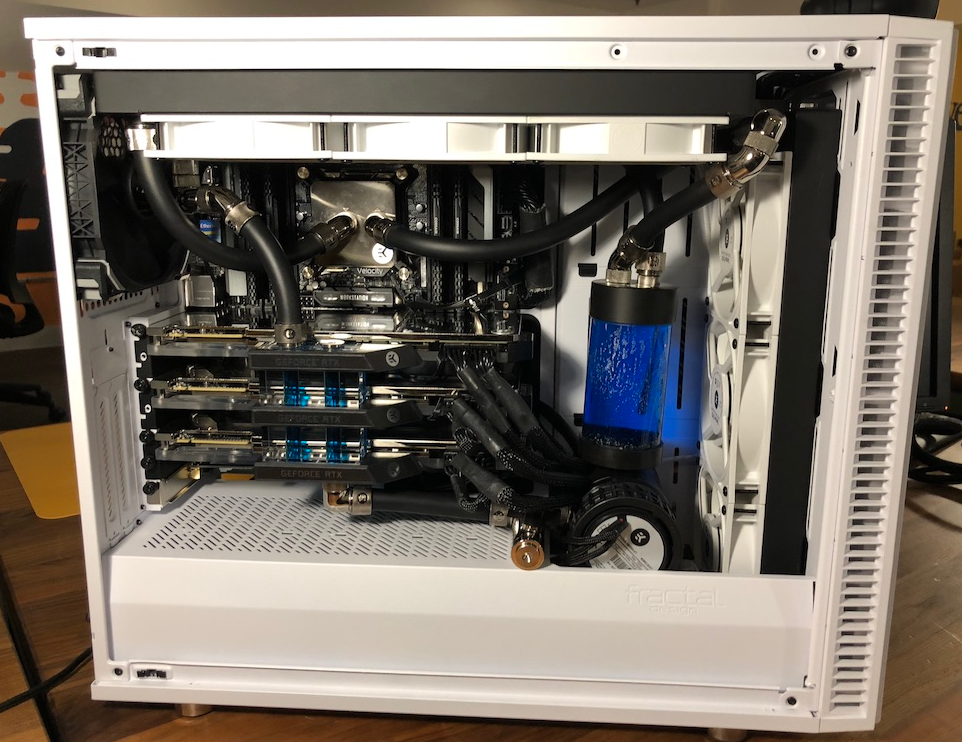 How To Build A Silent Multi Gpu Water Cooled Deep Learning Rig For Under 10k By Mark Palatucci Medium