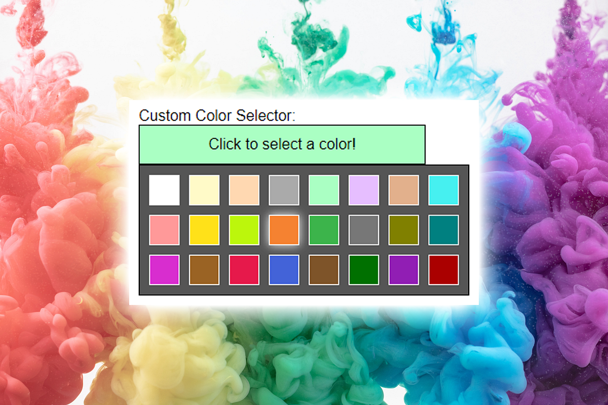 Creating a custom color selector in JavaScript | by Christian Behler ...