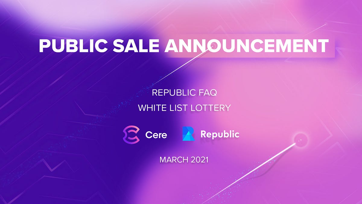 The Public Sale, The Platform & The Whitelist.